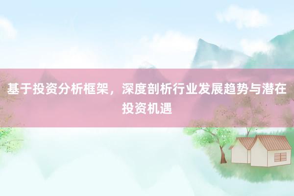基于投资分析框架，深度剖析行业发展趋势与潜在投资机遇