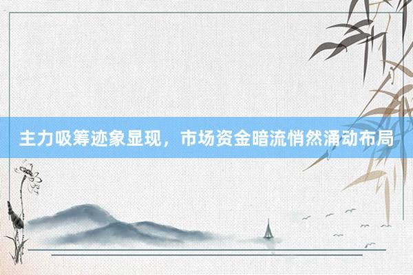 主力吸筹迹象显现，市场资金暗流悄然涌动布局