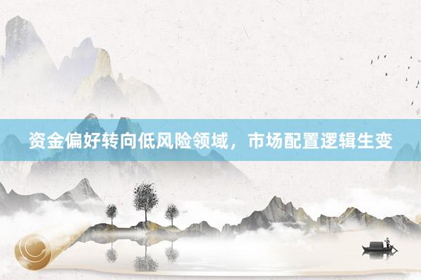 资金偏好转向低风险领域,市场配置逻辑生变